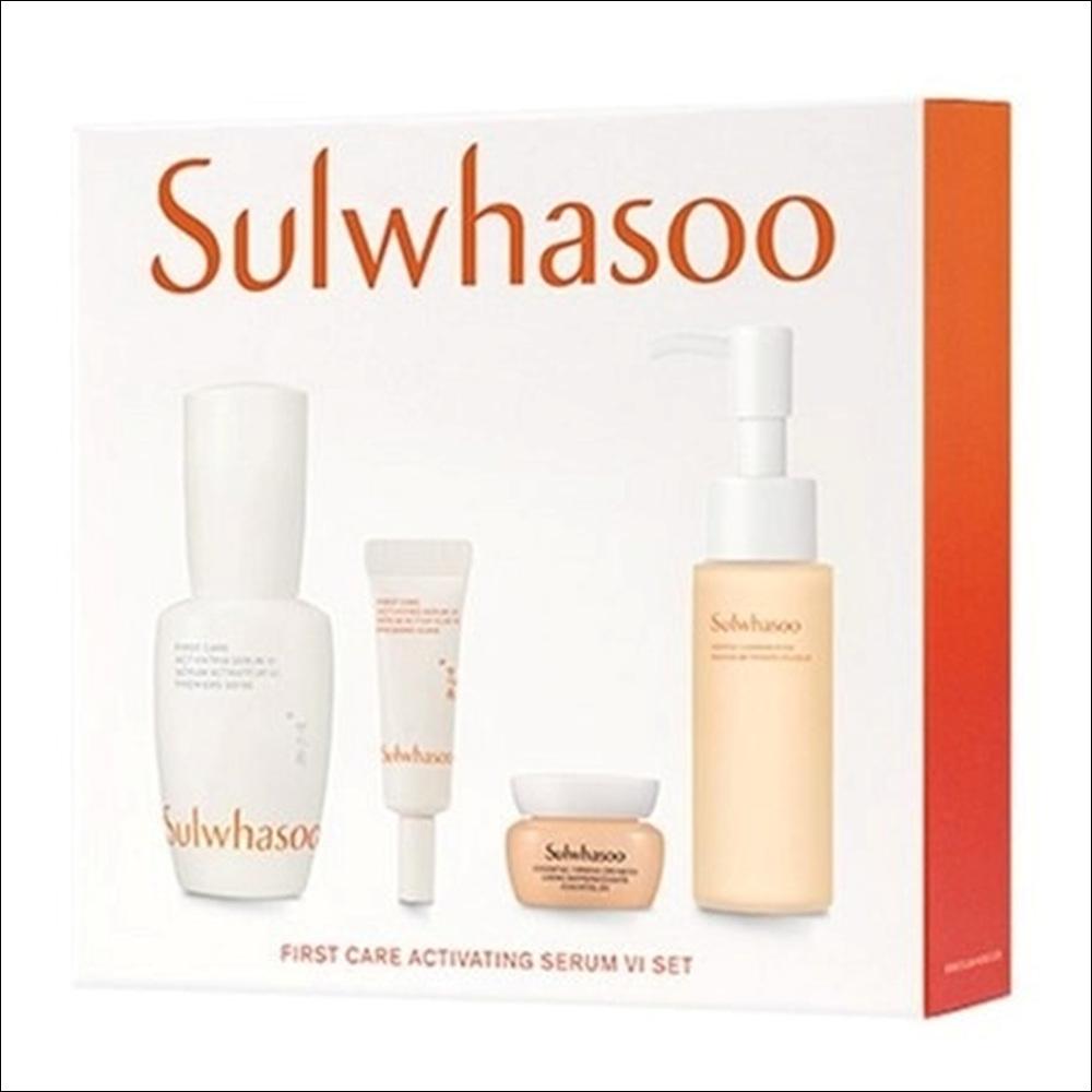 [Sulwhasoo] First Care Activating Serum VI (6th Generation) 4-Item Special Set - Luxury Anti-Aging Skincare Ritual, Ginseng Barrier Care, K-Beauty