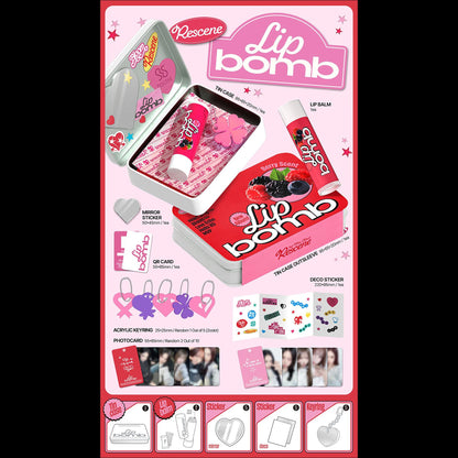 RESCENE The 3rd Mini Album [lip bomb] (QR) (lip balm ver.) + Free Gift