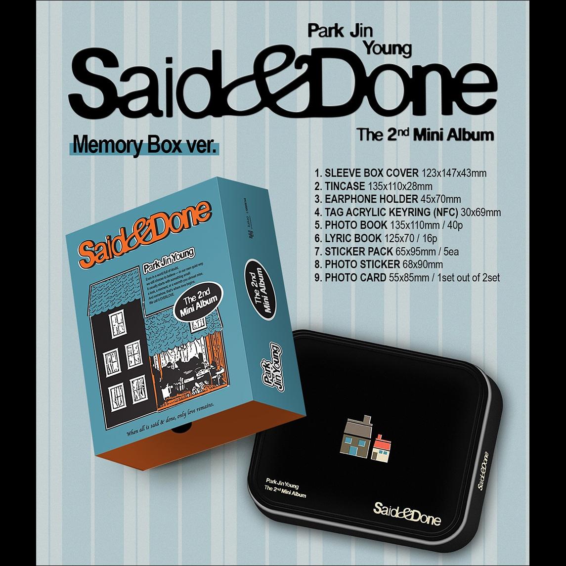 Park Jin Young (GOT7) [Said & Done] 2nd Mini Album (Memory Box ver.) + Free Gift