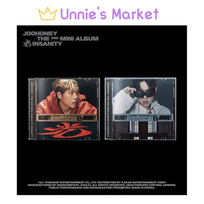 JOOHONEY (MONSTA X) - INSANITY JEWEL VER. (VER.1 / VER.2) + Free Gift