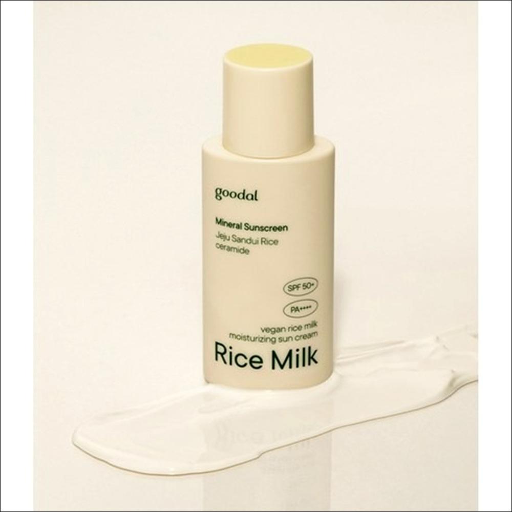 [Goodal] Vegan Rice Milk Moisturizing Sun Cream SPF50+ PA++++ - Gentle Hydration & Strong UV Protection, 50ml | Olive's K-beauty