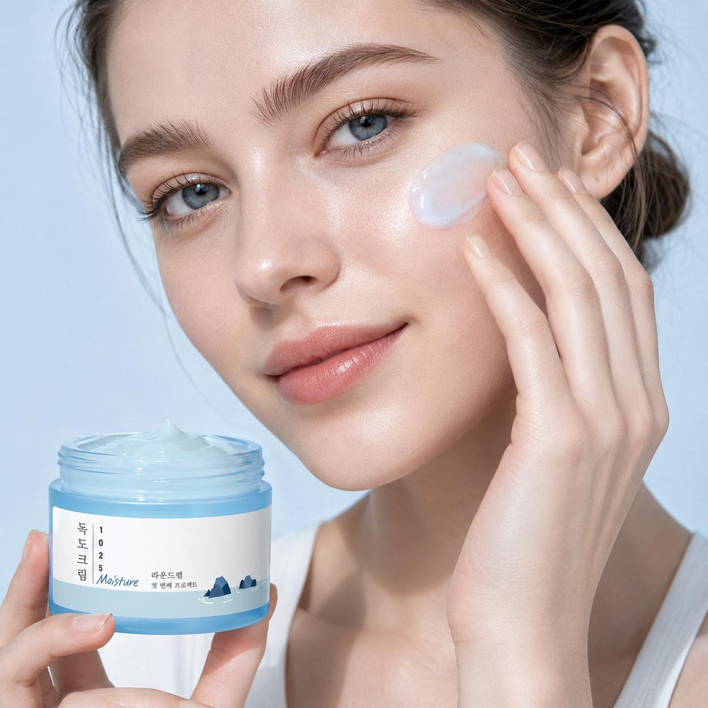 [Round Lab] 1025 Dokdo Cream - 10-Layer Hyaluronic Acid & 5-Cera Barrier Moisturizer, 50ml | Olive's K-beauty