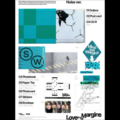 JEONG SEWOON [Love in the Margins] EP Album (Noise ver. / Margins ver.) + Free Gift