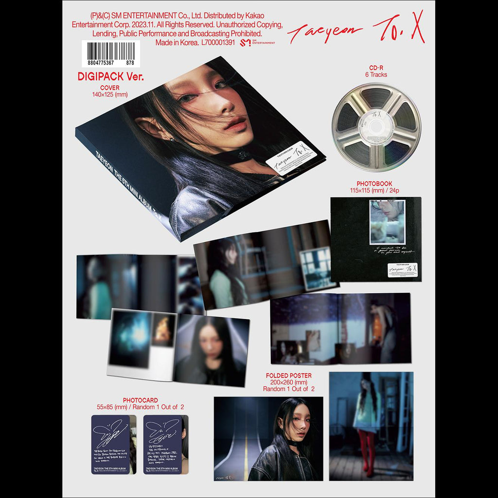 TAEYEON(SNSD) [To. X] Digipack Ver.