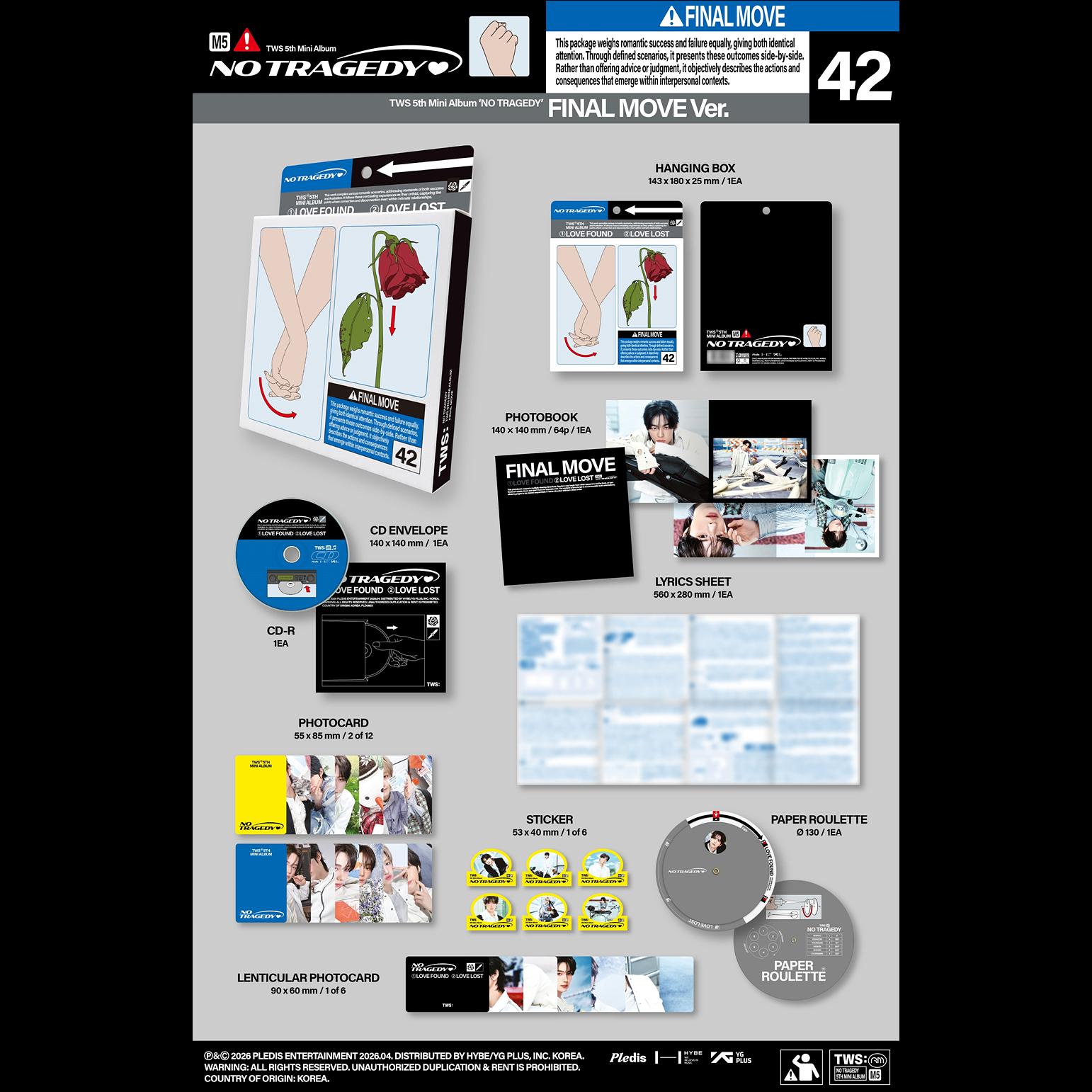 TWS 5th Mini Album [NO TRAGEDY]  + Free Gift