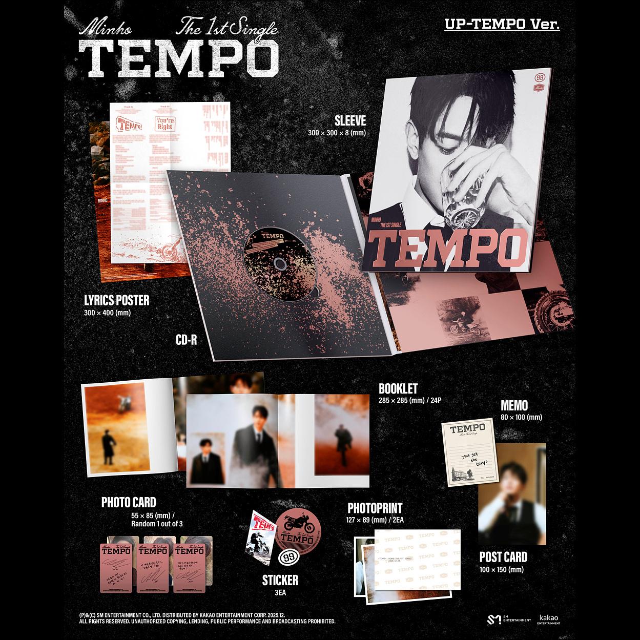 MINHO (SHINee) [TEMPO] 1st Single Album + Free Gift