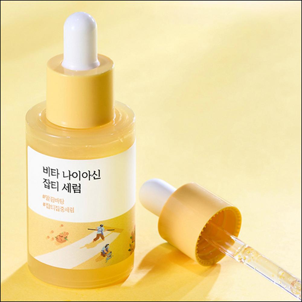 [Round Lab] Vita Niacin Blemish Serum - 7-Day Dark Spot fading & Triple Vitamin Brightening Care, 30ml | Olive's K-beauty