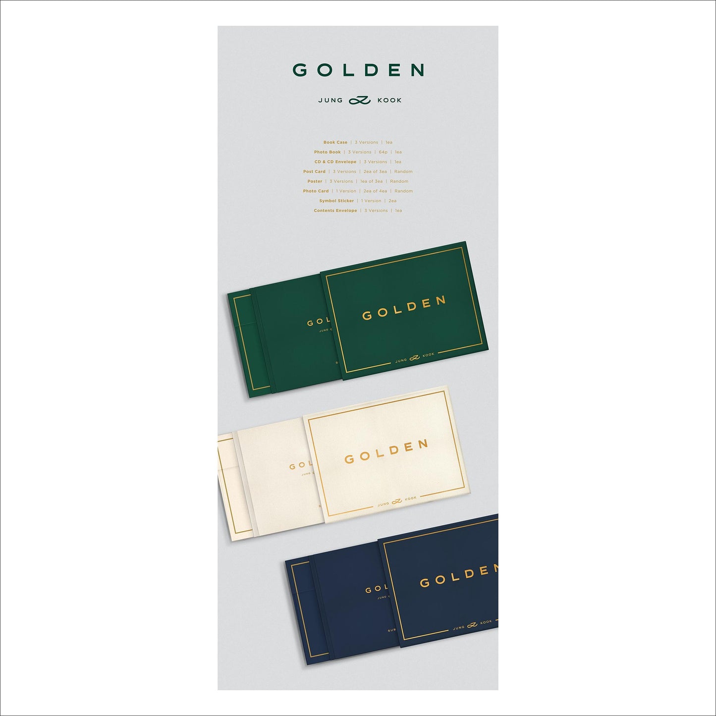 JUNGKOOK(BTS) GOLDEN SET + Weverse Albums Ver.