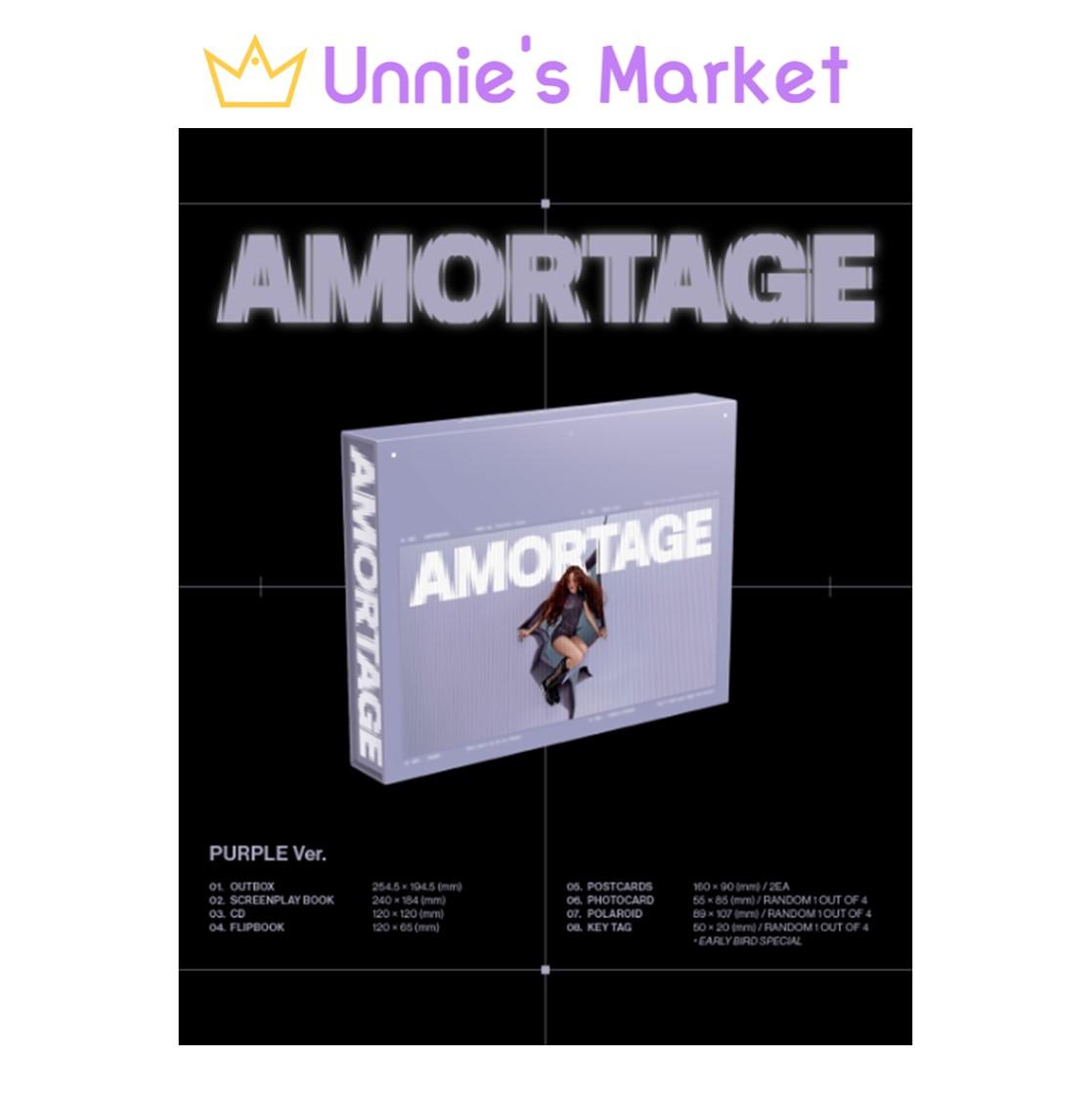 JISOO(BLACKPINK) [AMORTAGE] DELUXE EDITION (PURPLE Ver /BLACK Ver)