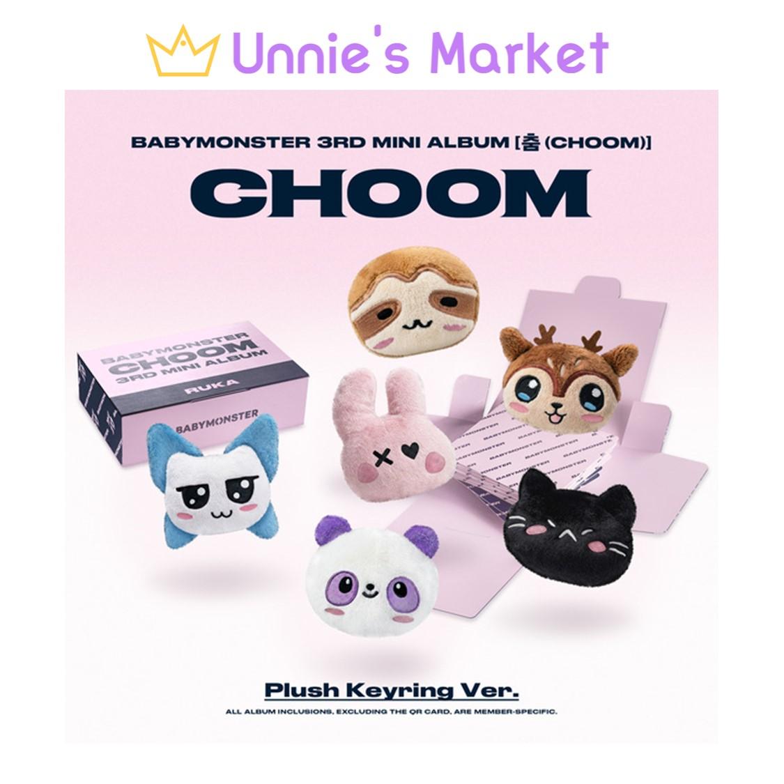 BABYMONSTER [CHOOM] Plush Keyring Ver. / 3rd MINI ALBUM + Free Gift