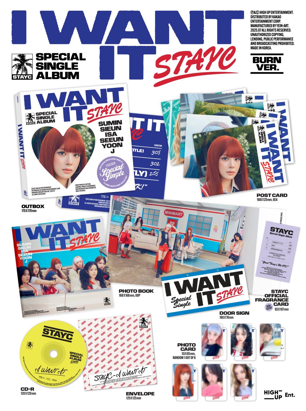 STAYC [I WANT IT] Special Single Album (SUN Ver. BURN Ver.)