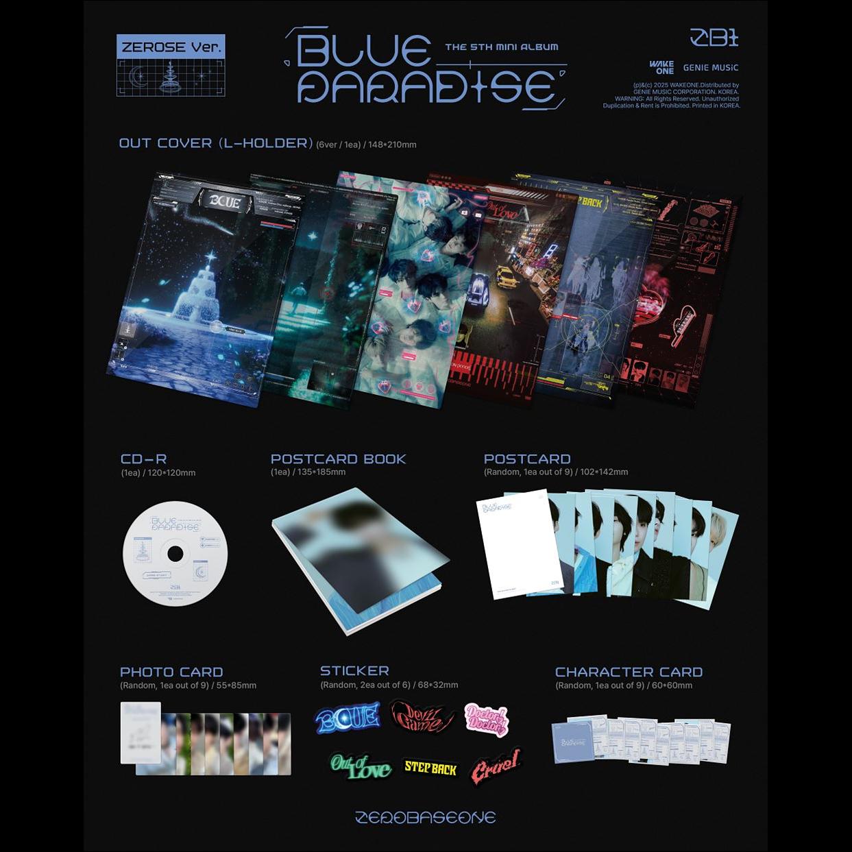 ZEROBASEONE BLUE PARADISE_ ZEROSE Ver. / 5th Mini Album