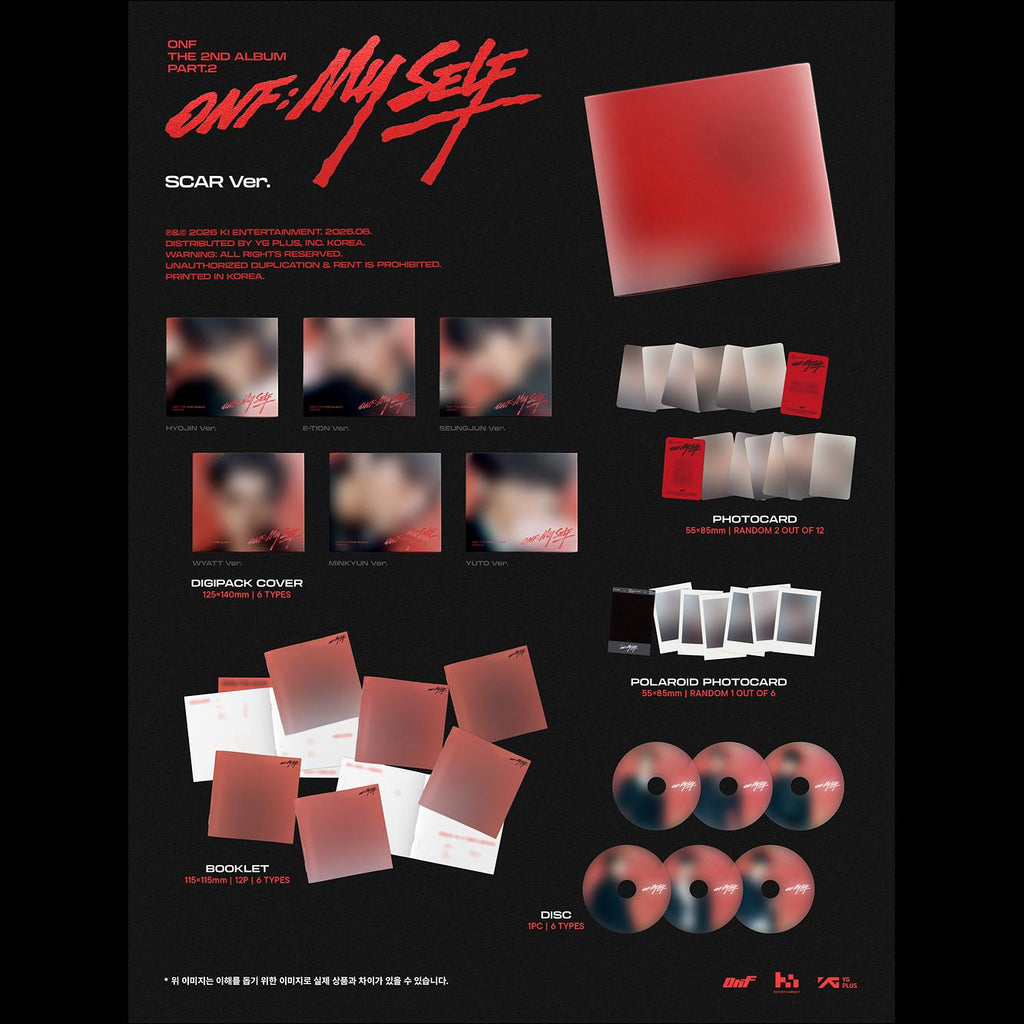 [Pre-order] ONF Part.2 [ONFMY SELF] (DIGIPACK Ver.) + Free Gift