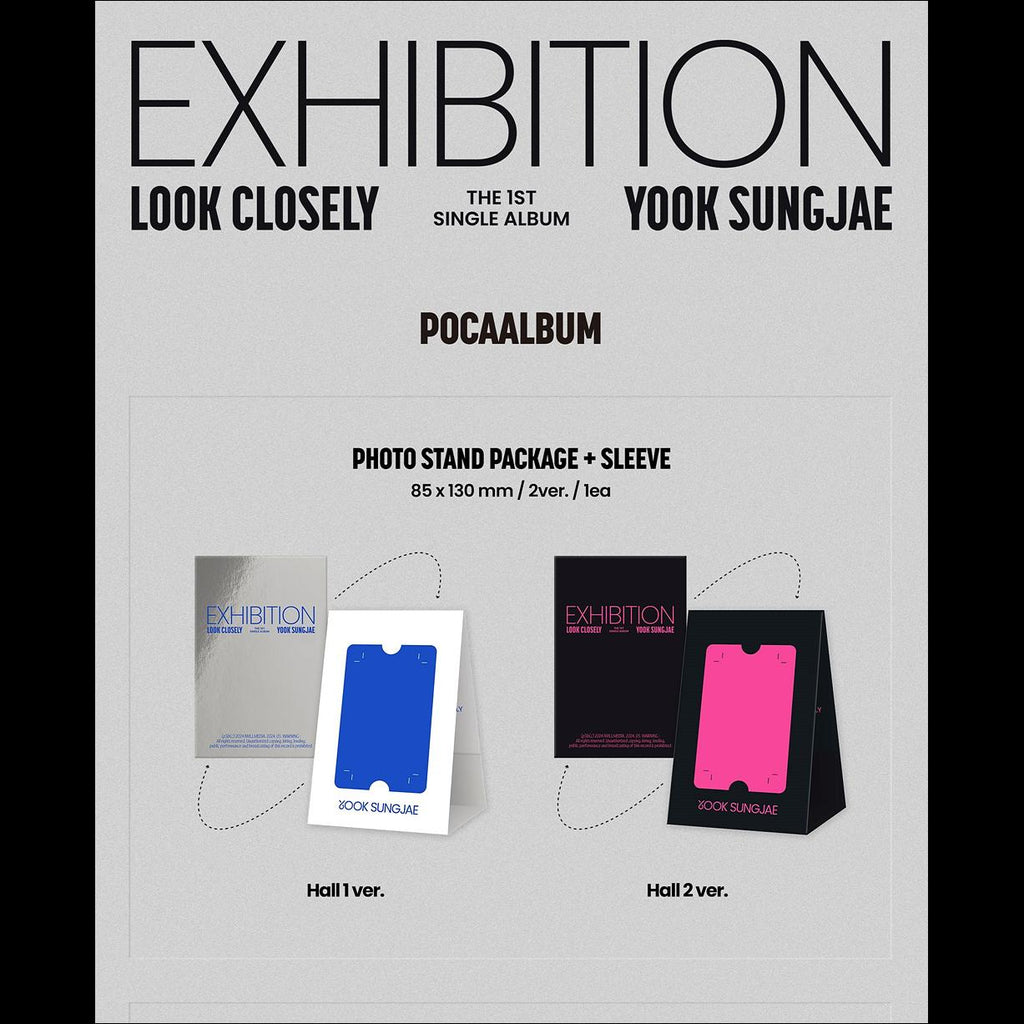 YOOK SUNGJAE(BTOB) - EXHIBITION : Look Closely POCA Album(Hall1 ver. / Hall2 ver.)