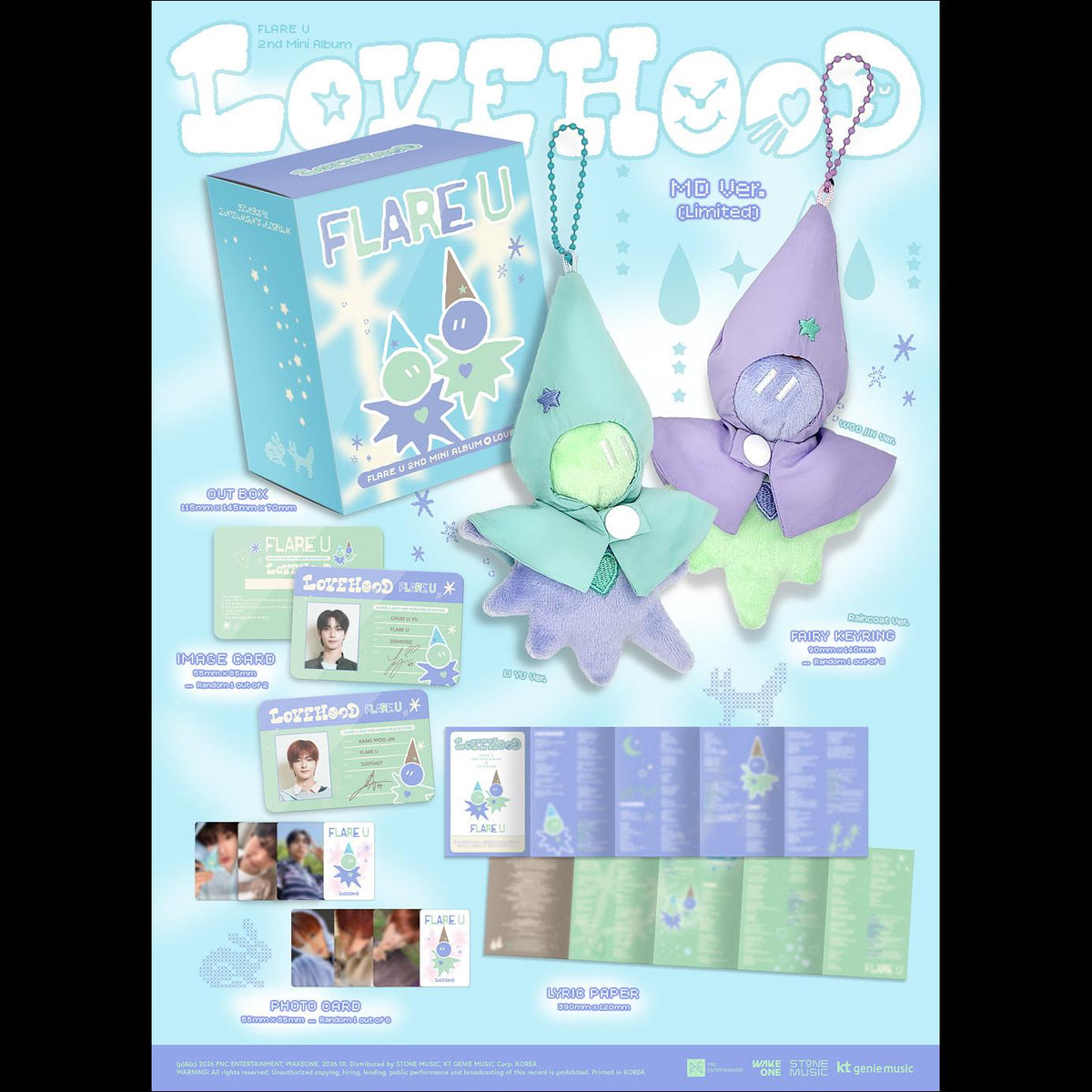 [Pre-order] FLARE U [LOVEHOOD] MD Ver Limited Edition KPOP Album Sealed + Free Gift