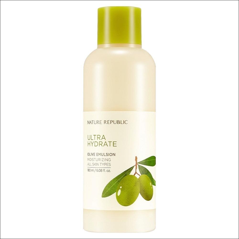 Nature Republic Super Aqua Max Fresh Olive Emulsion 180ml – Deep Moisture Emulsion