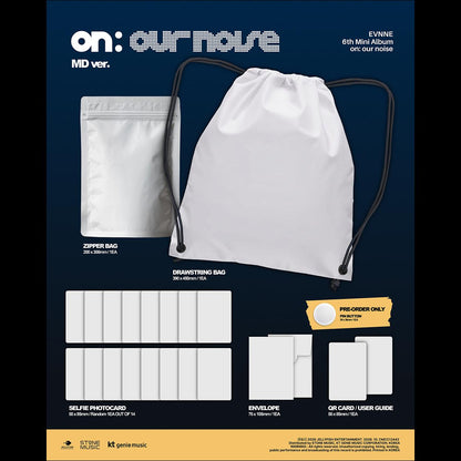 [Pre-order] EVNNE on: our noise MD Ver KPOP Album Sealed + Free Gift