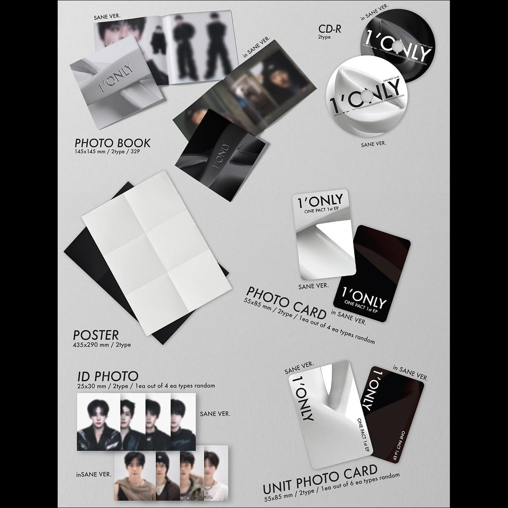 ONE PACT - 1’ONLY (SANE VER., in SANE VER.) + Free Gift