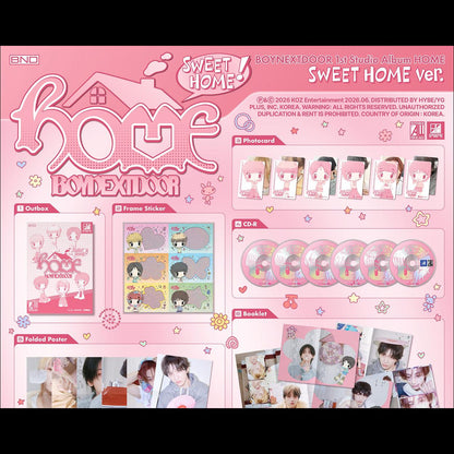 [SET] BOYNEXTDOOR 1st Studio Album [HOME] (SWEET HOME ver.) + Free Gift