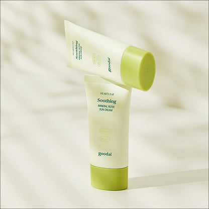 [Goodal] Houttuynia Cordata Calming Mineral Sun Cream SPF50+ PA++++ Duo Set - 50ml x 2 (1+1 Pack) | Olive's K-beauty