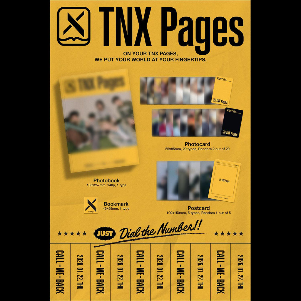 TNX [TNX Pages] PHOTOBOOK ver. Album + Free Gift