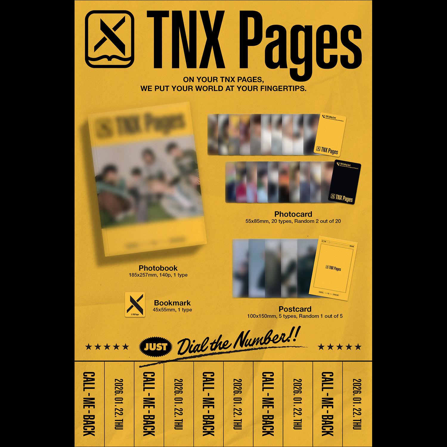 TNX [TNX Pages] PHOTOBOOK ver. Album + Free Gift