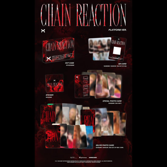 [Pre-order] X:IN Chain Reaction Platform Ver KPOP Album Sealed + Free Gift