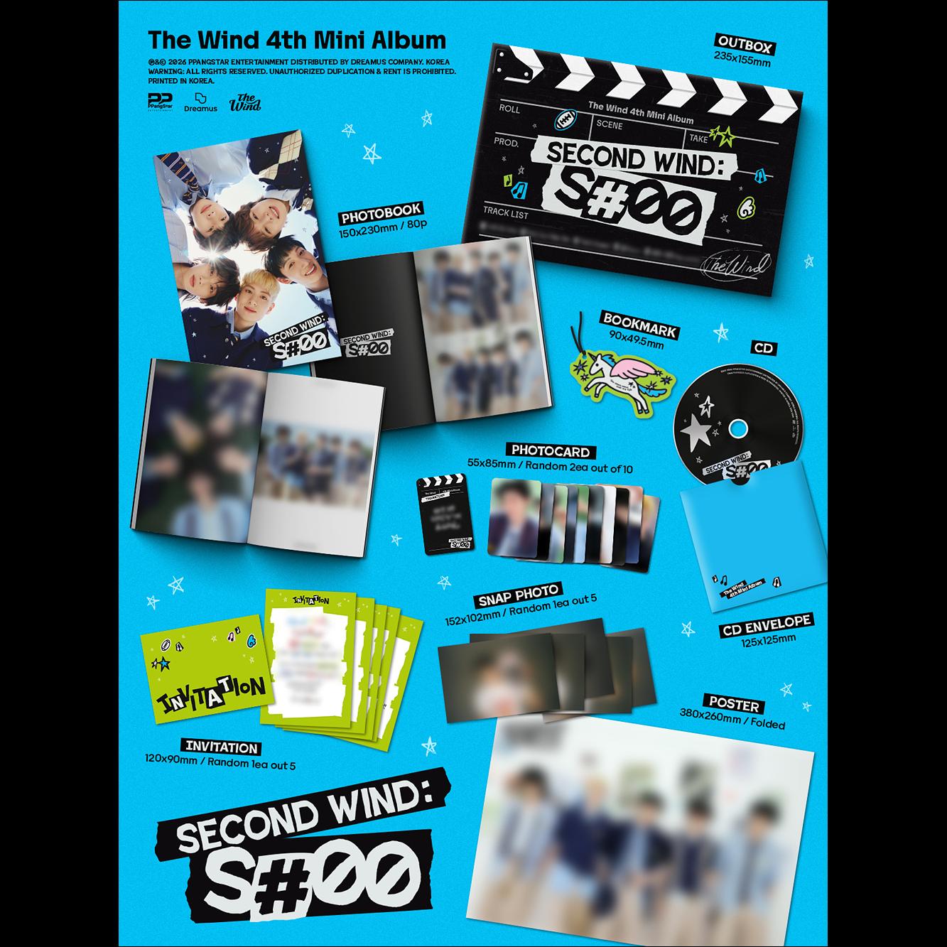 [Pre-order] The Wind [Second wind : S#00] 4th Mini Album (Photobook Ver.) + Free Gift