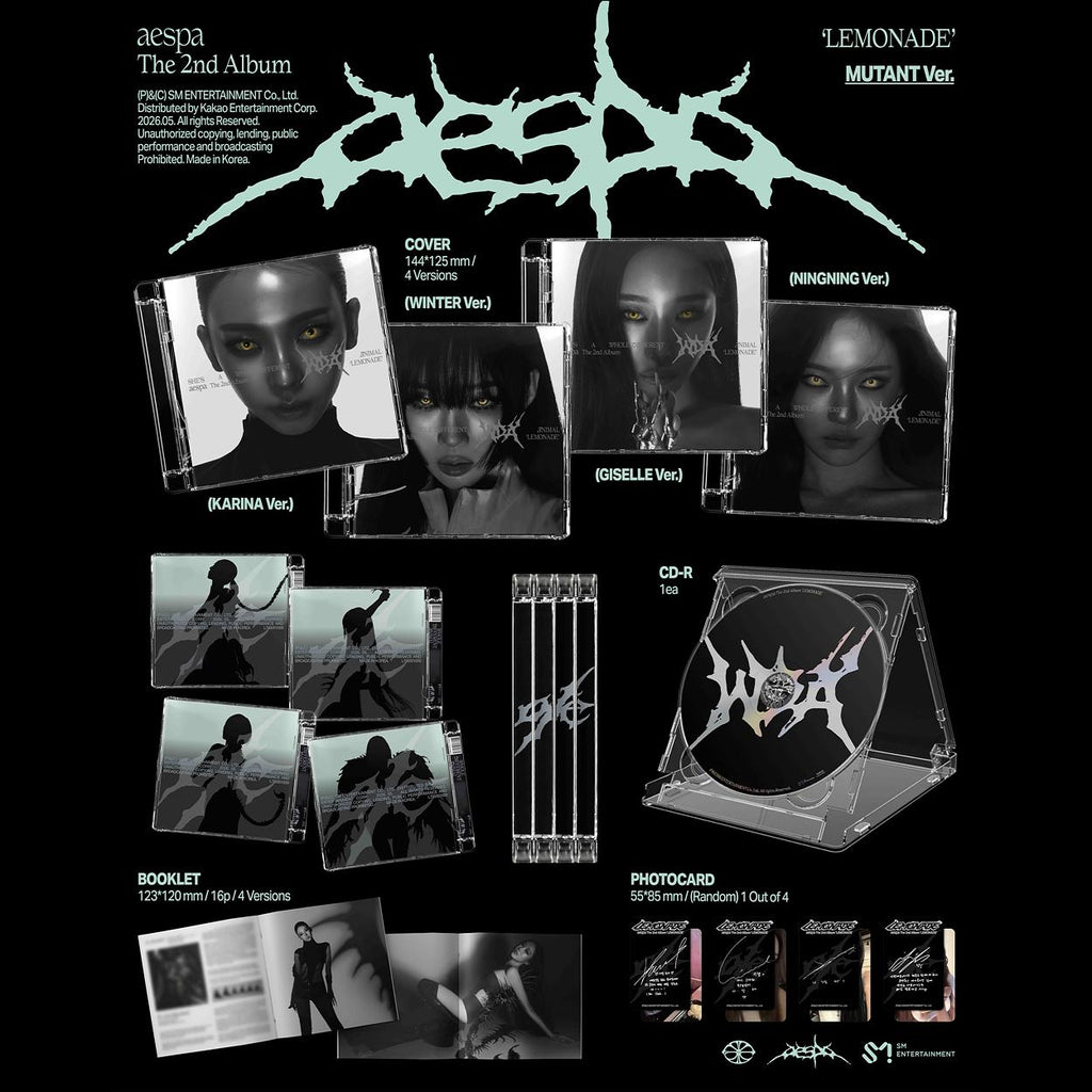 aespa [LEMONADE] MUTANT Ver. 2nd Album + Free Gift