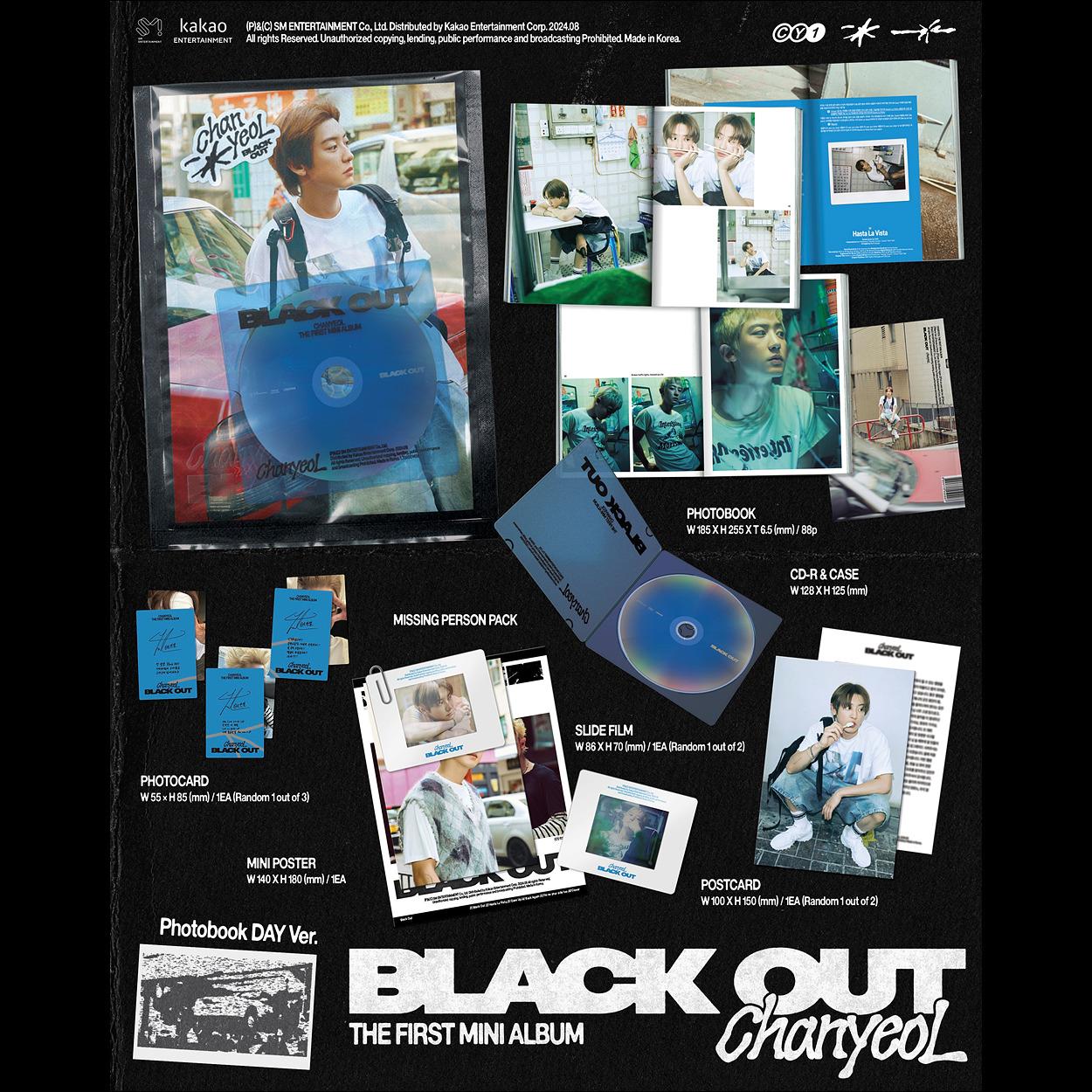 [Photobook ver.] Chanyeol (EXO) - BLACK OUT 1st Mini Album