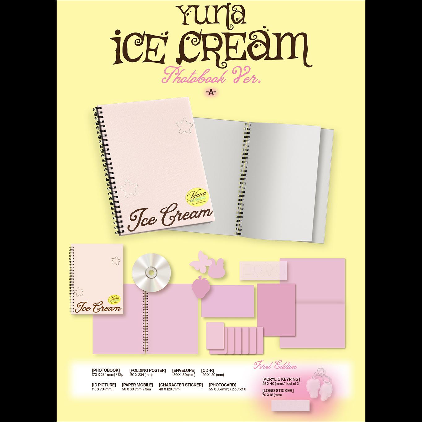YUNA (ITZY) [Ice Cream] Photobook Ver. (A/B Ver.) + Free Gift