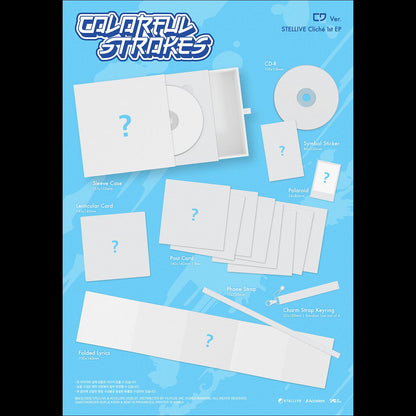 [Pre-order] STELLIVE Cliché 1st EP [Colorful Strokes] - CD Ver. Album + Free Gift