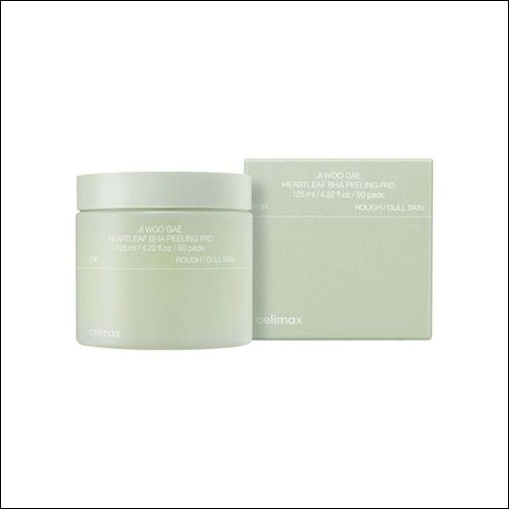 [Celimax] Heartleaf BHA Peeling Pad 125ml (60 Pads) - Eraser Pad for Pore Care, Dead Skin Exfoliation, Soothing Heartleaf & BHA, K-Beauty