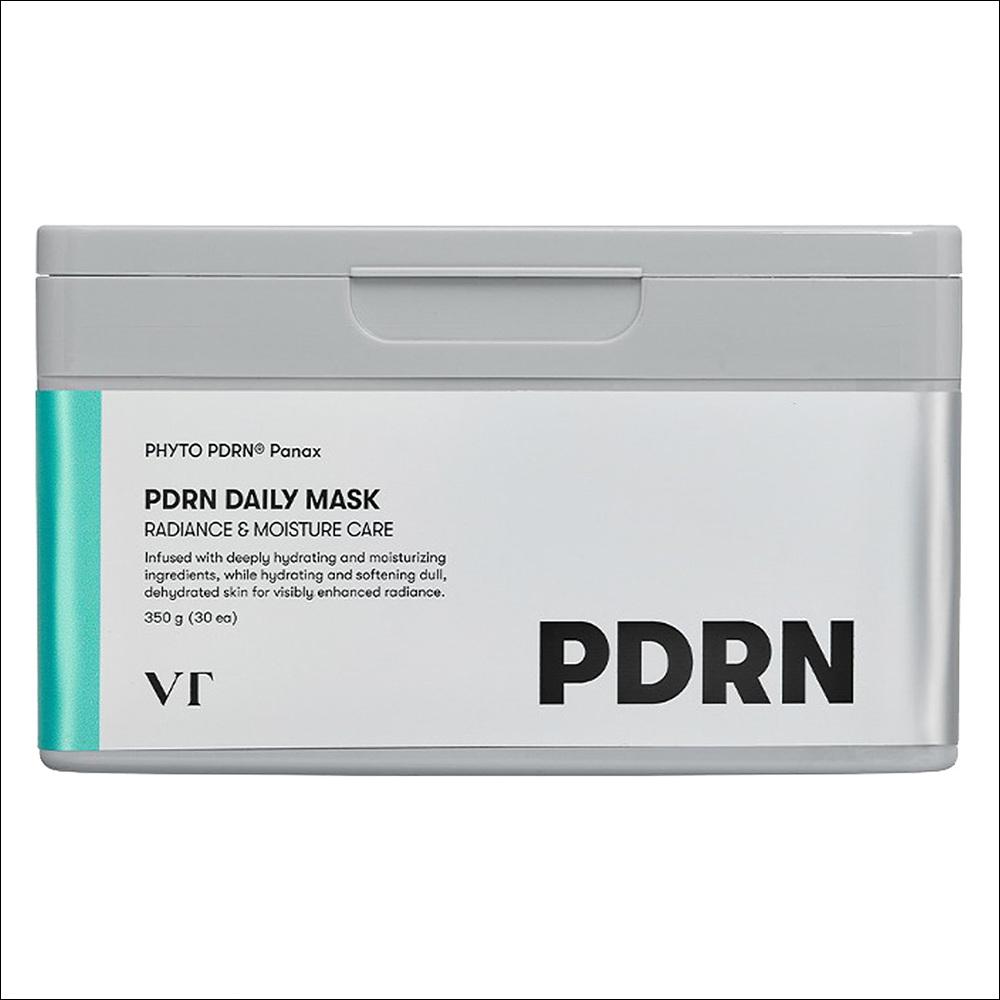 [VT Cosmetics] PDRN Daily Mask (30 Sheets) - Panax PDRN Radiance & Moisture Care, Hydrating & Softening Face Mask for Vibrant Skin, K-Beauty