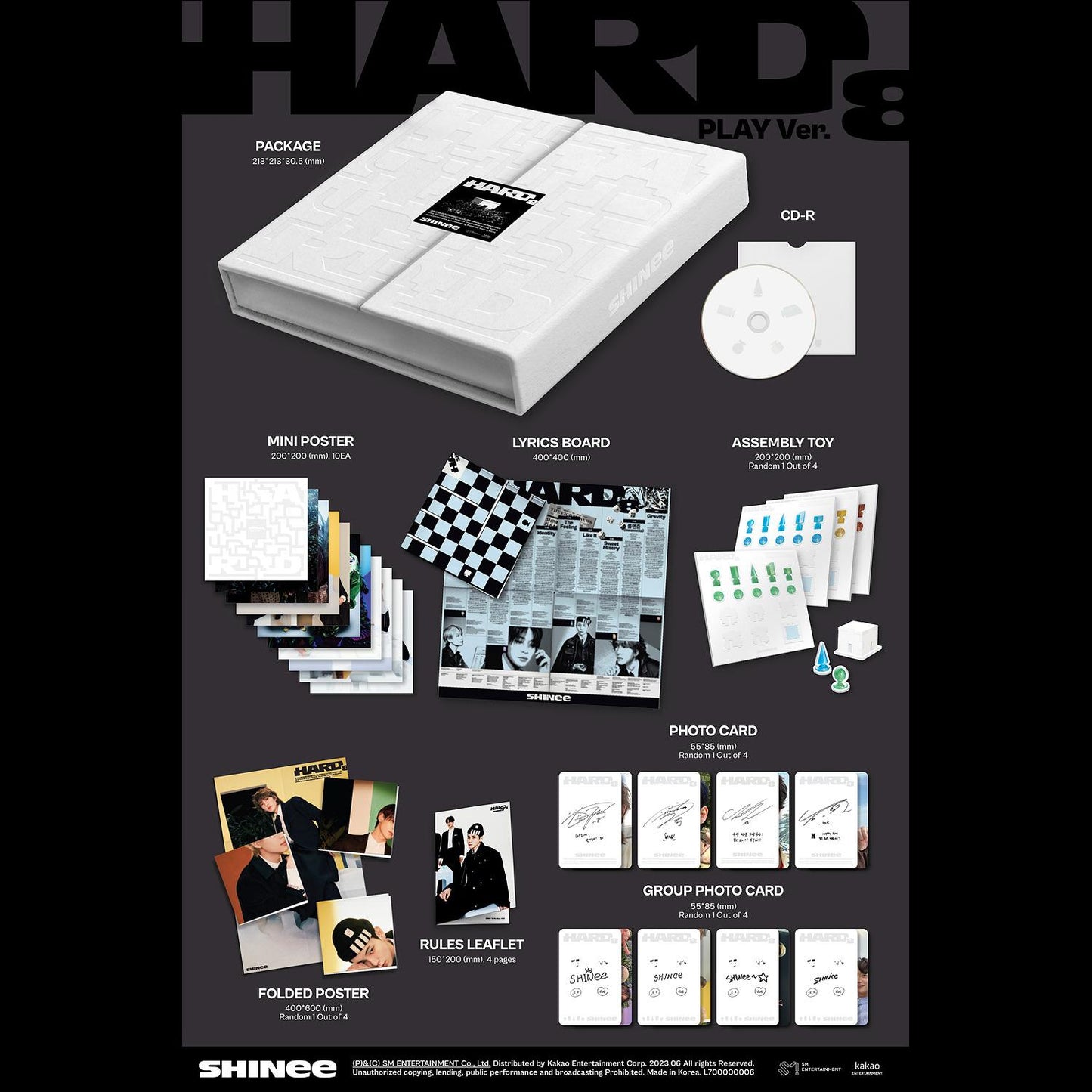 SHINee - HARD Play Ver. (Package Ver.) Album