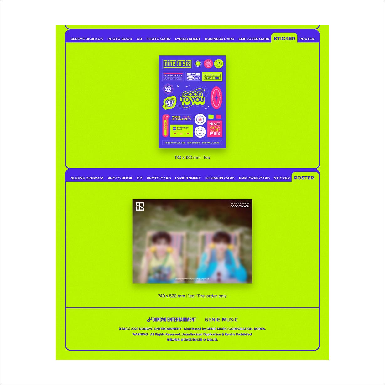 NINE to SIX [GOOD TO YOU] 1st Single Album