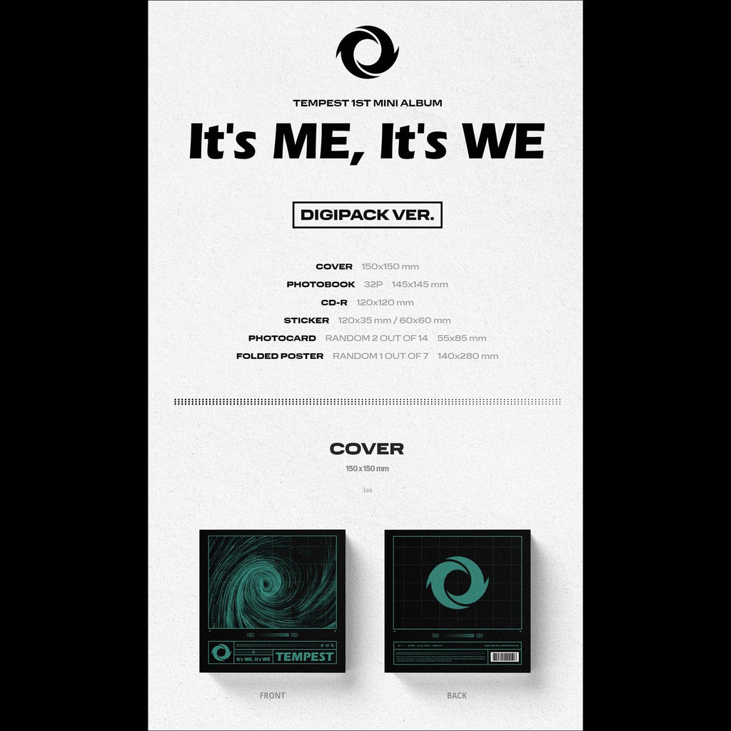 TEMPEST [It's ME, It's WE] 1st Mini Album Digipack ver.