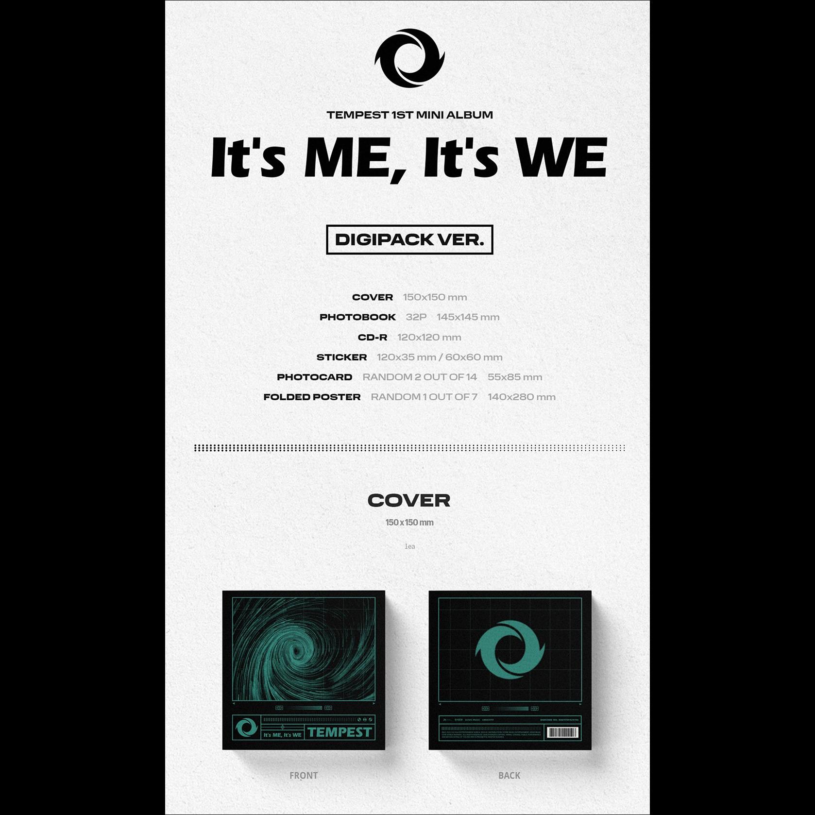 TEMPEST [It's ME, It's WE] 1st Mini Album Digipack ver.