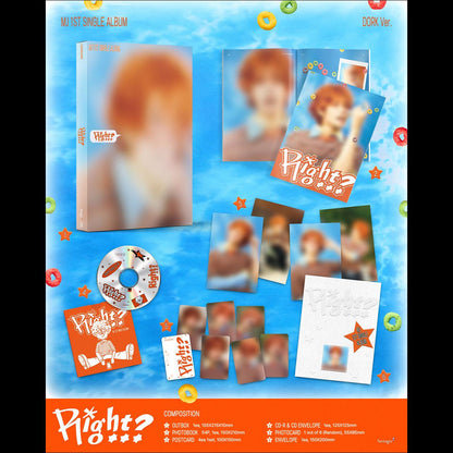 [Pre-order] MJ (ASTRO) SINGLE ALBUM [Right..] (DORK Ver. / ADORABLE Ver.) + Free Gift