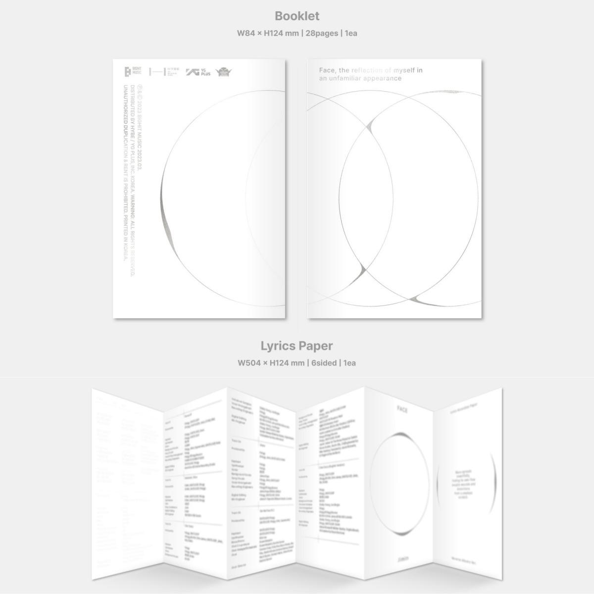 [Album Only/No POB] JIMIN(BTS) FACE Album