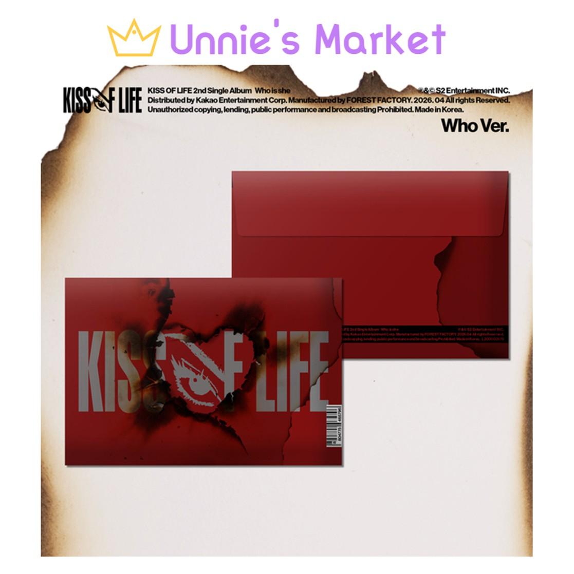 KISS OF LIFE [Who is she] 2nd Single Album (Who Ver.) + Free Gift