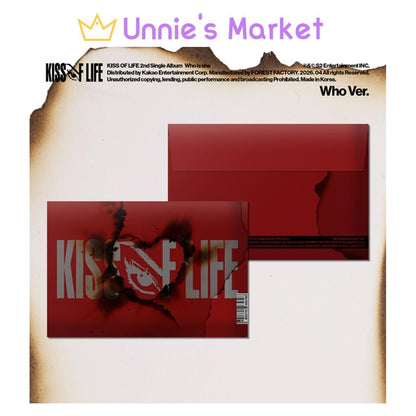 KISS OF LIFE [Who is she] 2nd Single Album (Who Ver.) + Free Gift