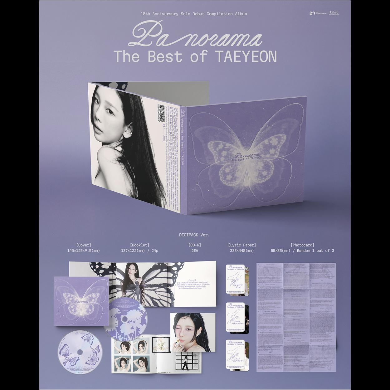 TAEYEON (Girls' Generation) [Panorama : The Best of TAEYEON] Digipack Ver. + Free Gift