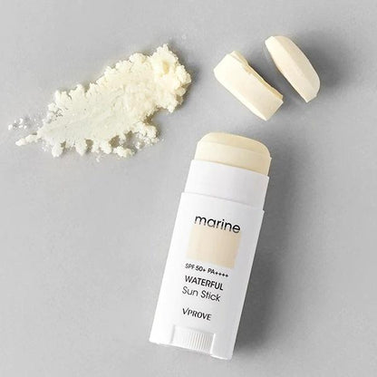[VPROVE] Marine Waterfull Sun Stick - SPF50+ PA++++ Deep Sea Hydrating Cooling Sunscreen, 16g | Olive's K-beauty