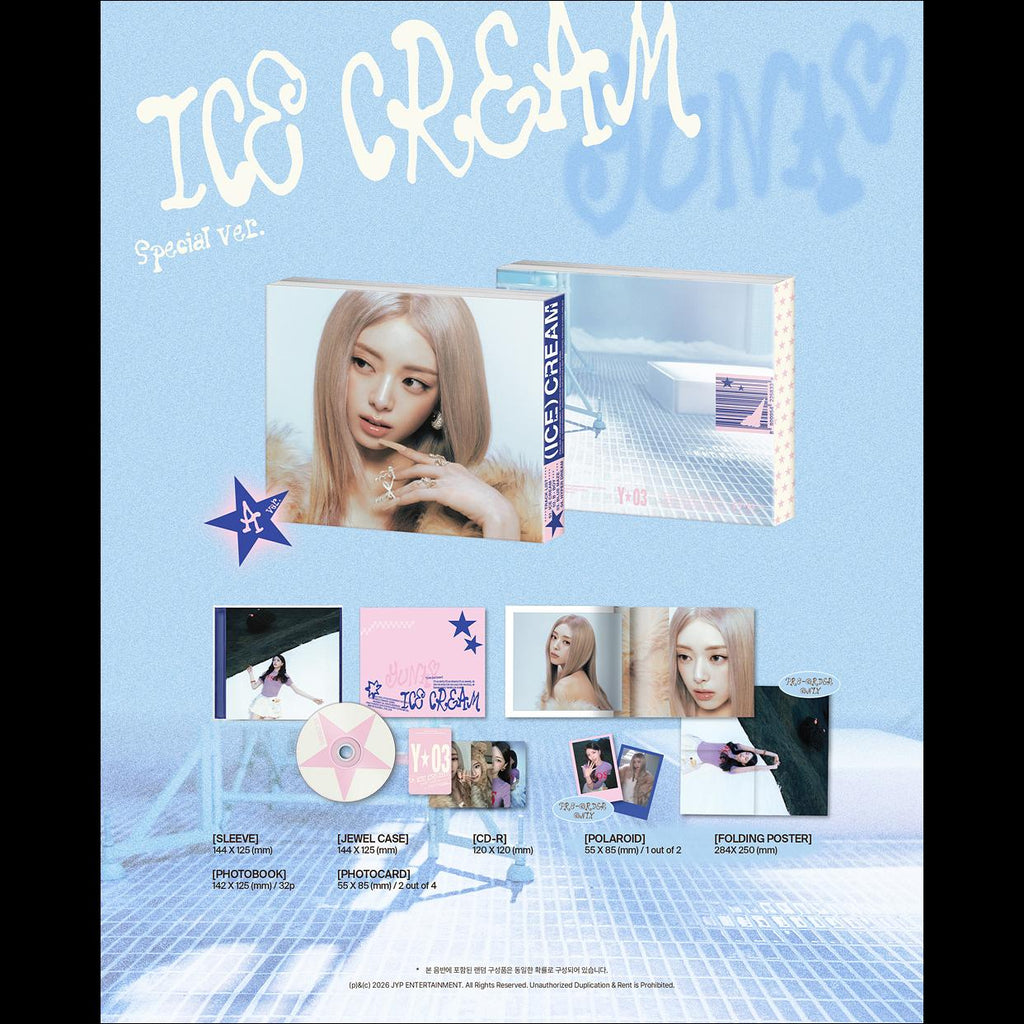 YUNA(ITZY) [Ice Cream] - SPECIAL Ver. (A/B Ver.) + Free Gift