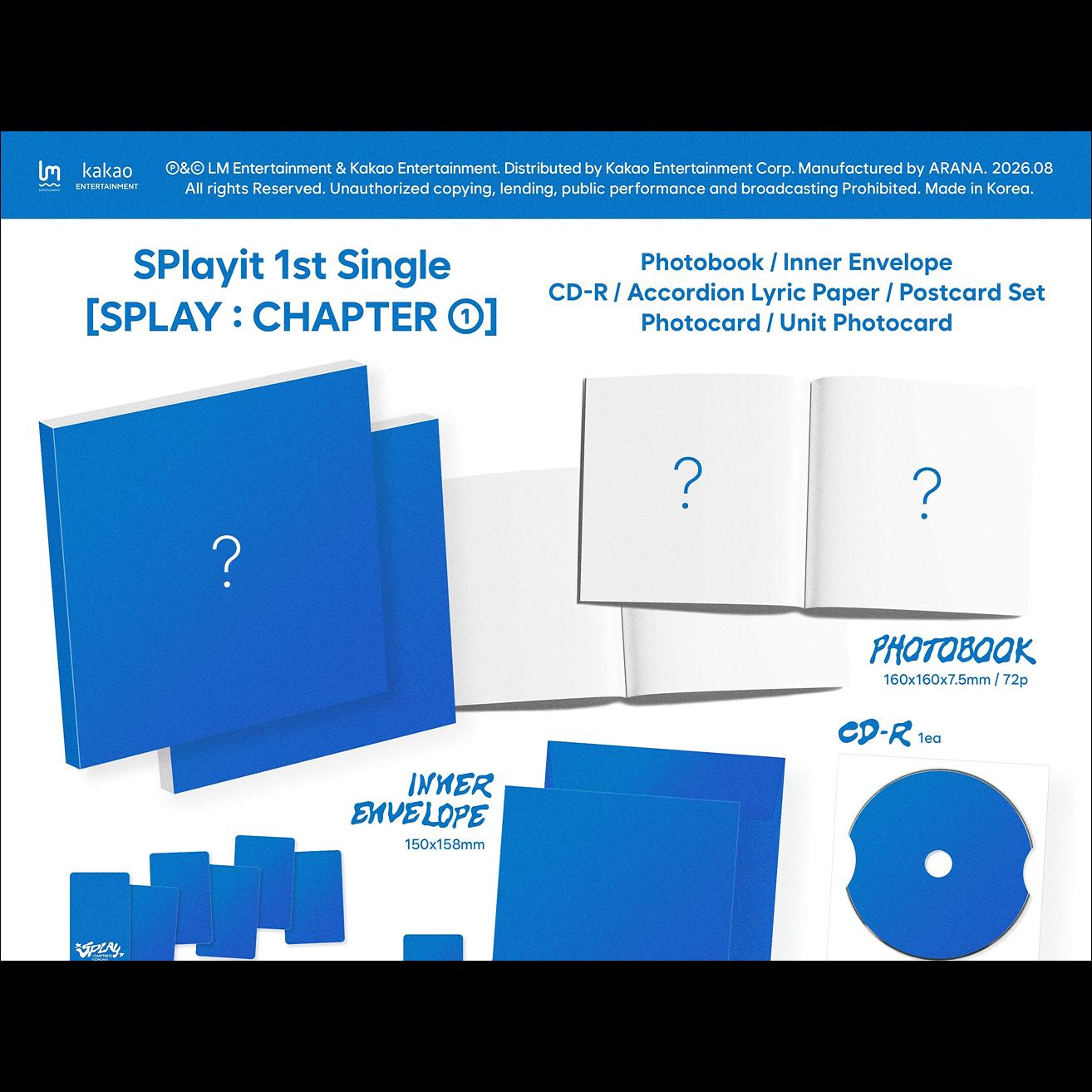 [Pre-order] Splayit [SPLAY CHAPTER 01] 1st Single Album + Free Gift