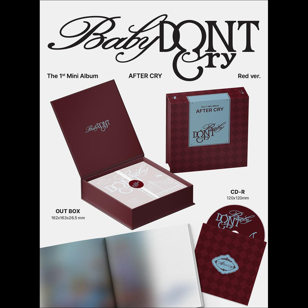 Baby DONT Cry [AFTER CRY] The 1st Mini Album (Pink ver. / Red ver.) + Free Gift