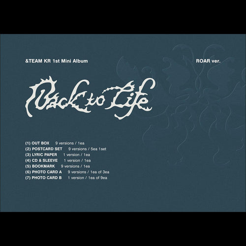 &TEAM - Back to Life (ROAR ver.) / KR 1st Mini Album