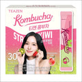 TEAZEN Kombucha Strawberry Kiwi Tea 30 Sticks / Low Calorie, Zero Sugar, Prebiotics
