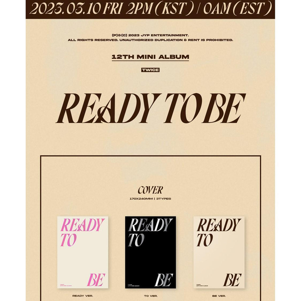TWICE - READY TO BE Album
